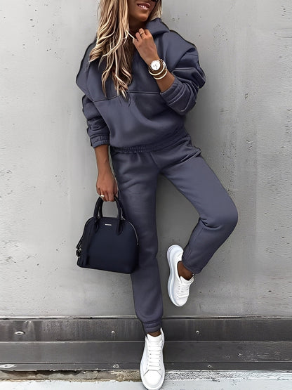 Dianna - Trendy teplákový komplet s kapucí pro ženy