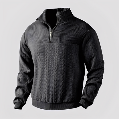 Warren - Dámský klasický kašmírový svetr se zipem