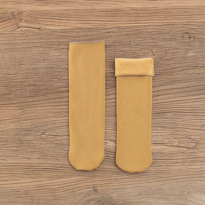 Gloria - Hřejivé sametové zimní ponožky pro ženy