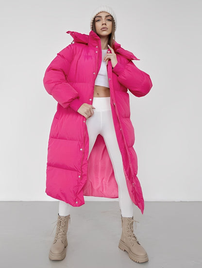 Eloise - Moderní, volně střižený dámský kabát s kapucí