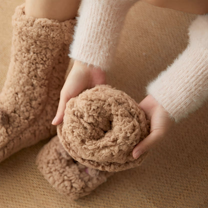 Caelie - Stylové, roztomilé a robustní fleece ponožky pro ženy