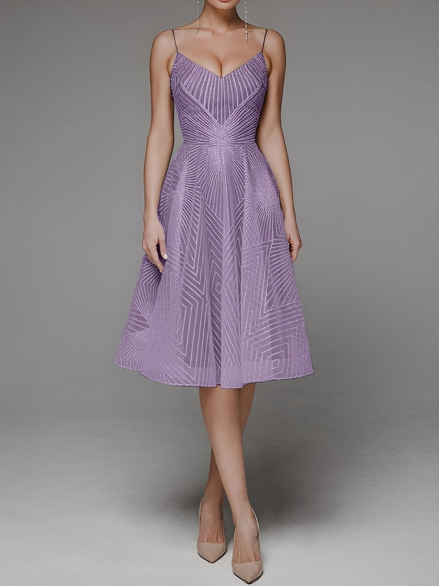 Anabelle - Hezké šaty s tenkými ramínky bez rukávů pro ženy