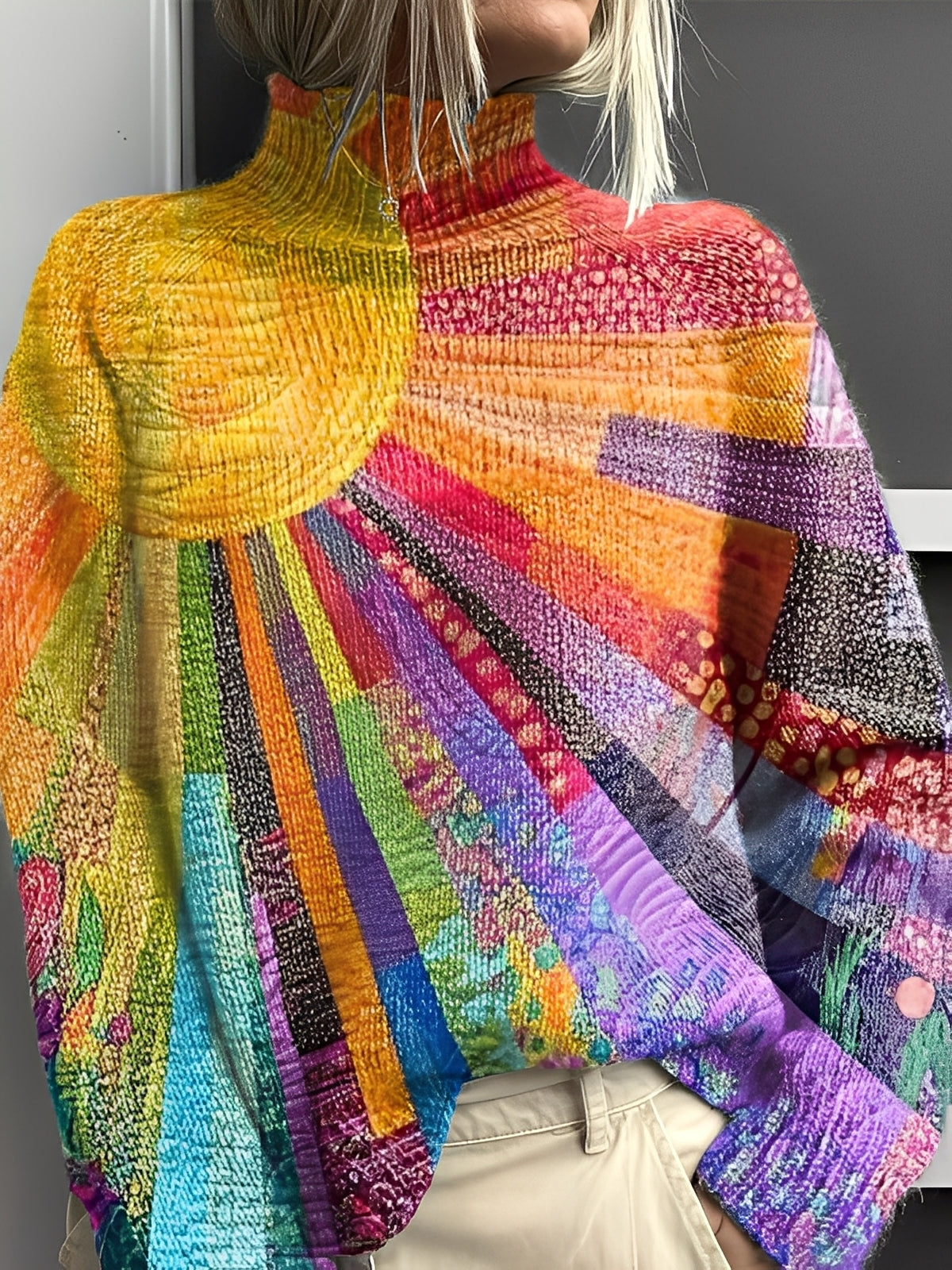 Giselle - Stylový, barevný dámský rolák