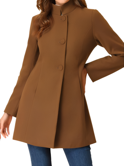 Kaitlyn - Dámská úzká stylová bunda s knoflíky