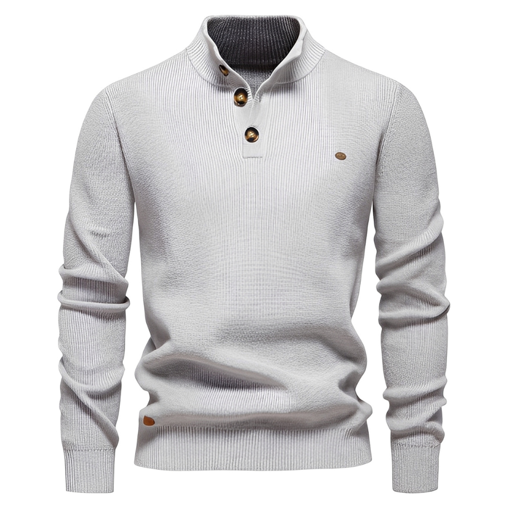 Brant - Moderní pánský svetr s čtvrtinovým zipem