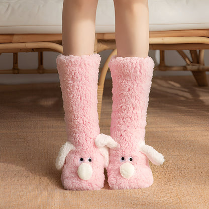 Krystelle - Elegantní, roztomilé a hřejivé podlahové ponožky pro ženy