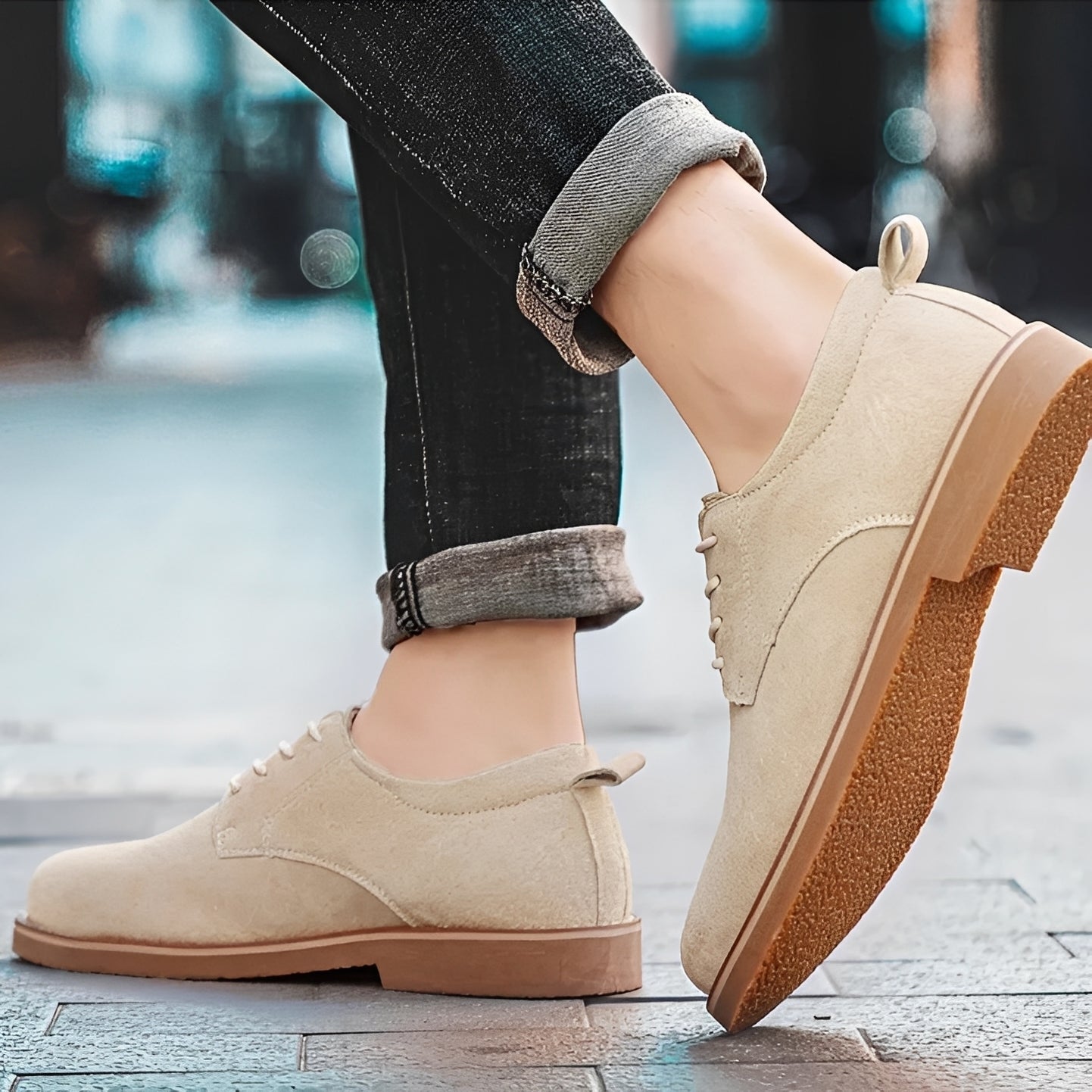 Austin - Pohodlné formální semišové pánské boty