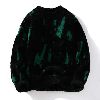 Damian - Moderní fleece svetr pro muže