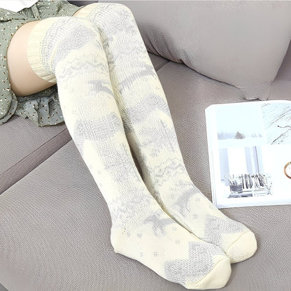 Corinne - Elegantní vánoční vlněné ponožky pro ženy