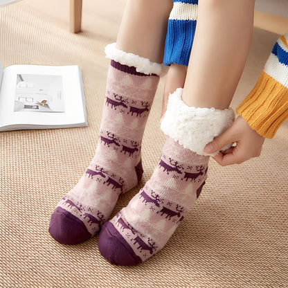 Clarice - Moderní vánoční ponožky pro ženy střední délky