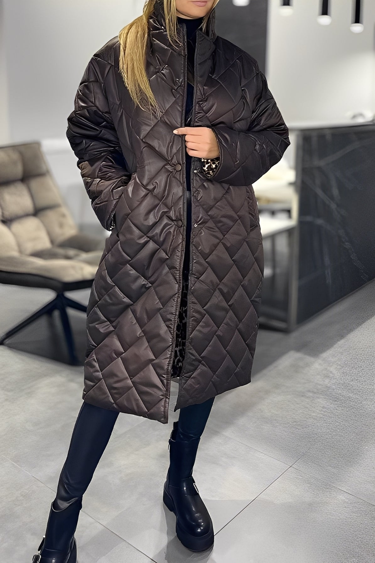 Beverly - Moderní, volně padnoucí péřová bunda pro ženy