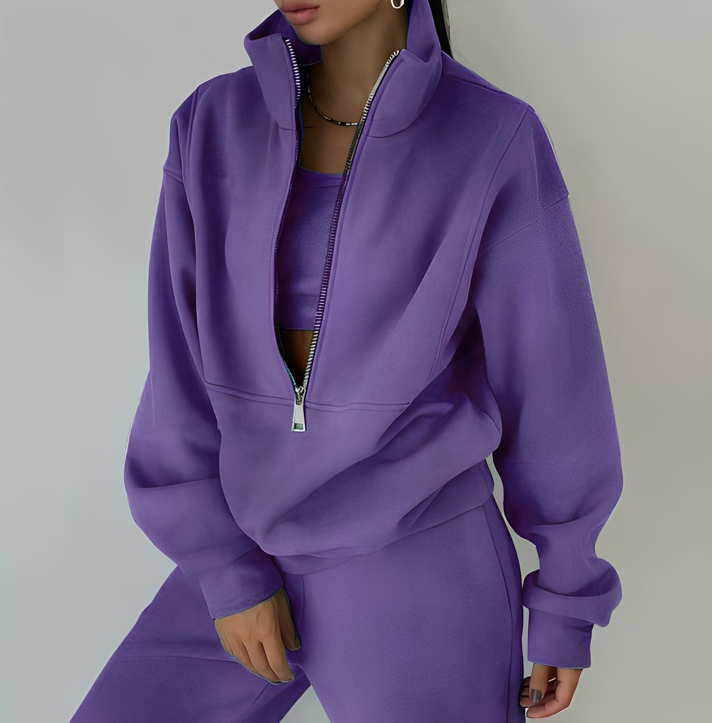 Mélissa - Souprava dvou kusů oversize pohodlná z teplákoviny