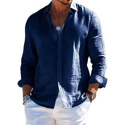 Félicien - Klasická polokošile s dlouhými rukávy pro muže