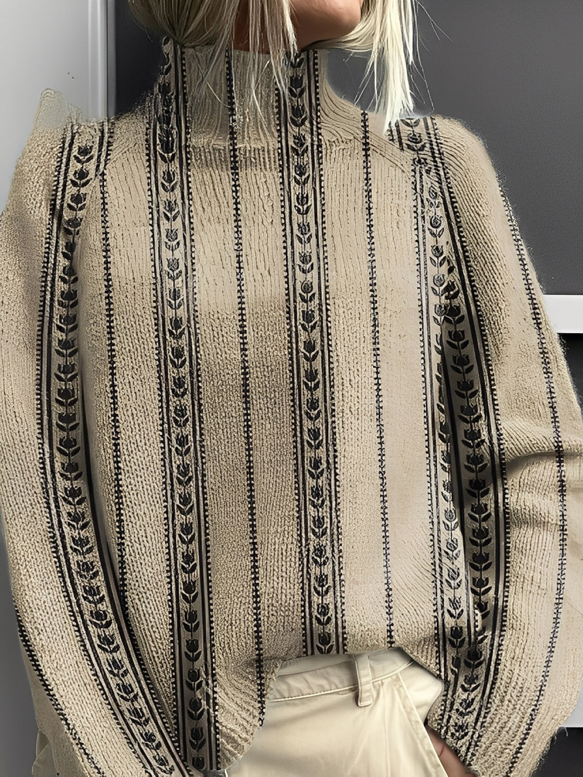 Giselle - Stylový, barevný dámský rolák