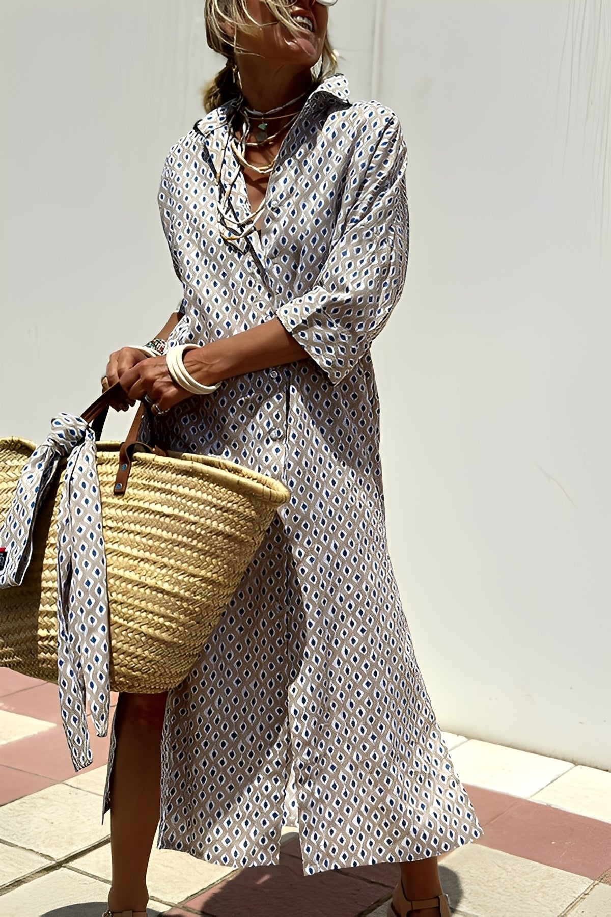 Amélie - Klasické pruhované šaty pro ženy