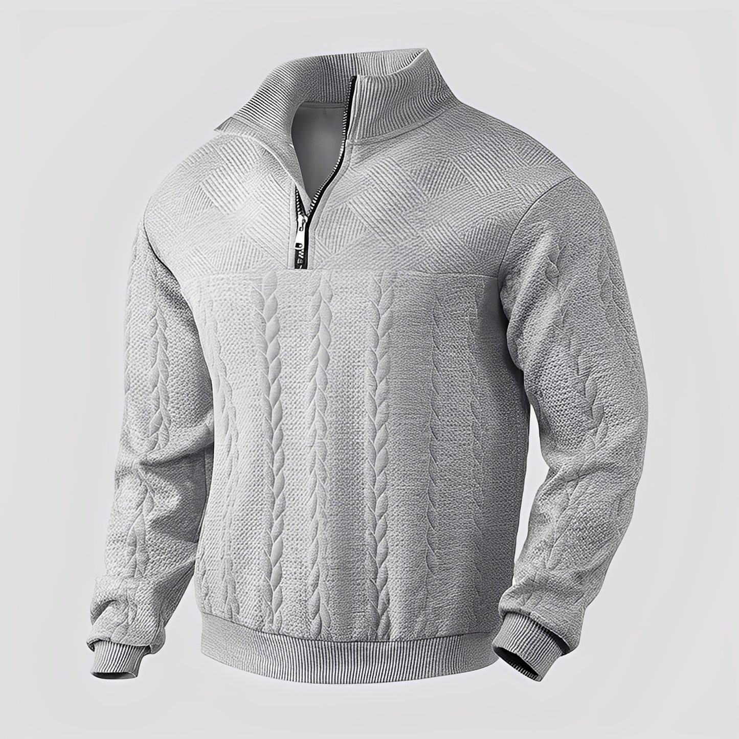 Warren - Dámský klasický kašmírový svetr se zipem