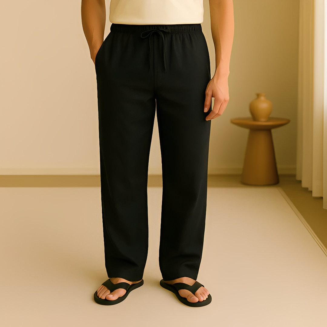 Jesriel - Pohodlné pánské kalhoty s rovnými nohavicemi