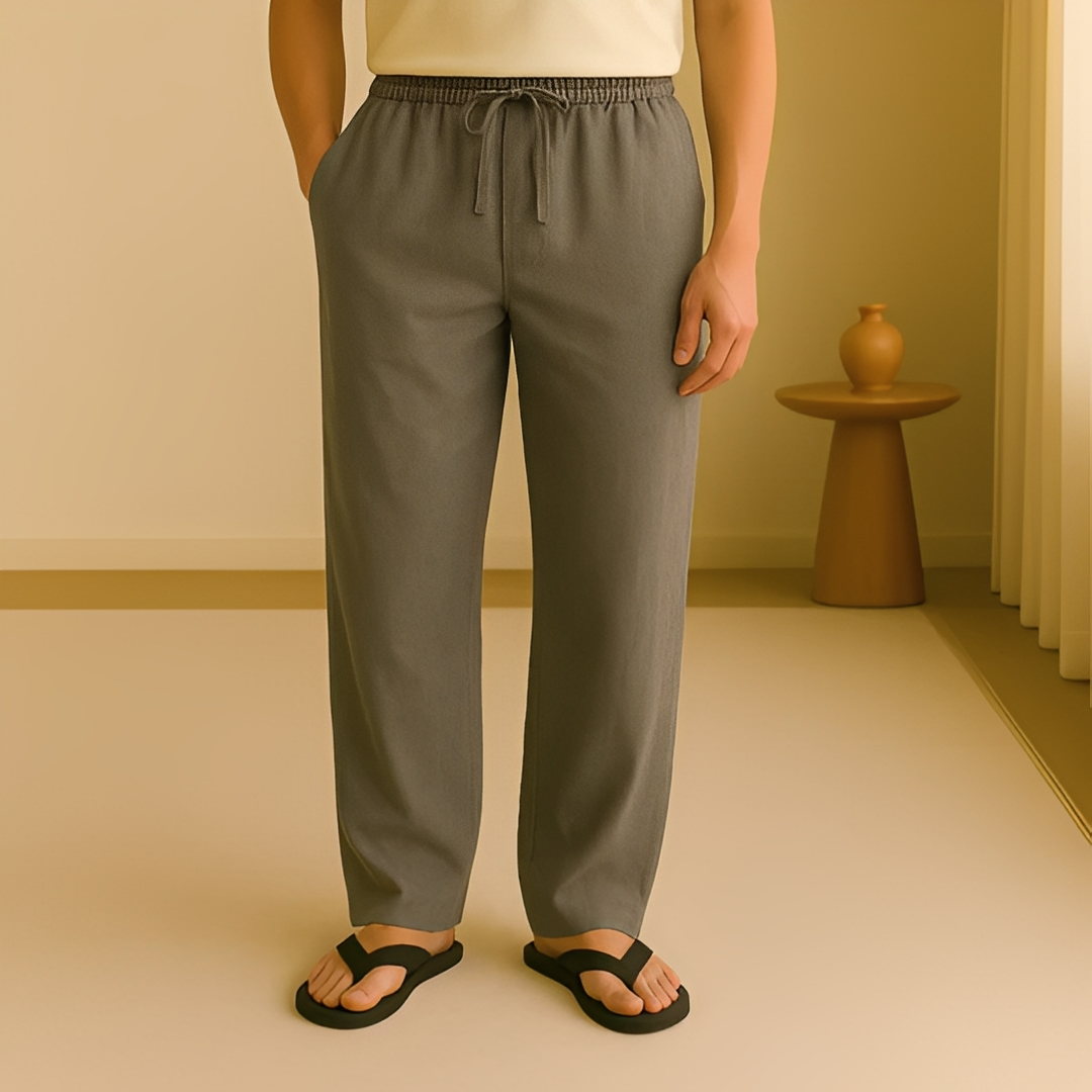 Jesriel - Pohodlné pánské kalhoty s rovnými nohavicemi