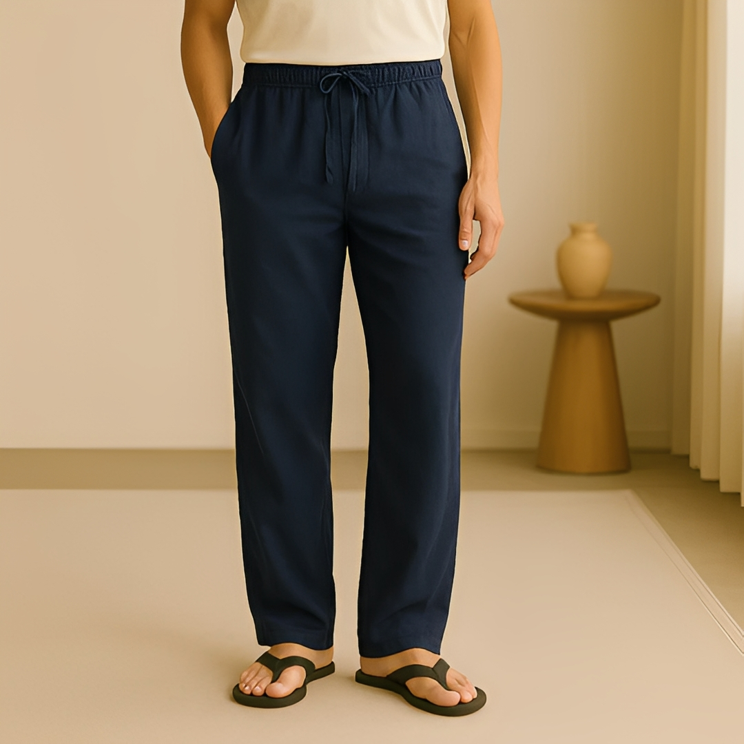 Jesriel - Pohodlné pánské kalhoty s rovnými nohavicemi