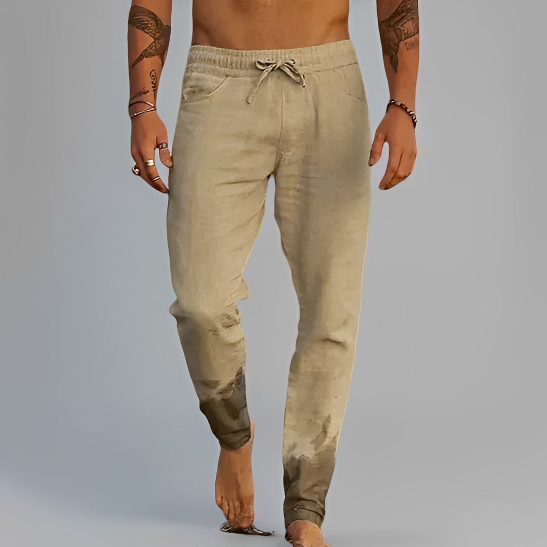 Eladio - Pohodlné kalhoty s šňůrkou pro muže