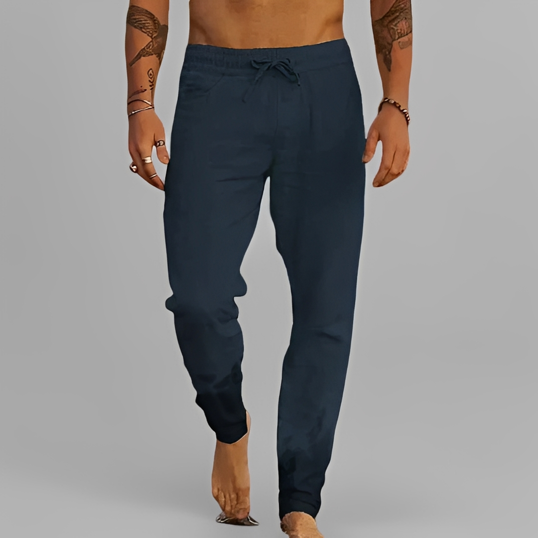 Eladio - Pohodlné kalhoty s šňůrkou pro muže