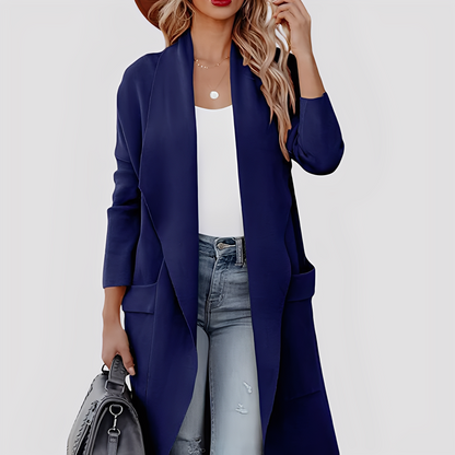 Chantal - Pohodlný dlouhý dámský tweedový svetr