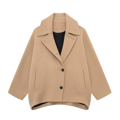 Rosalee - Stylový krátký vlněný kabát pro ženy