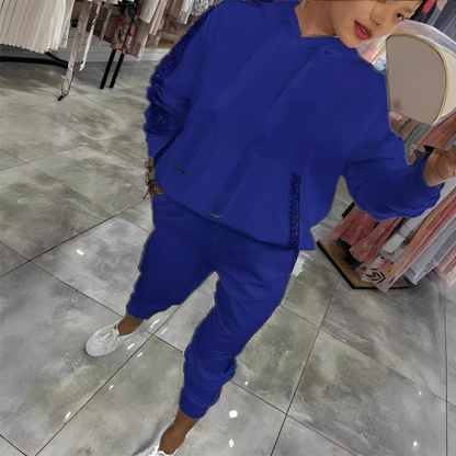 Tiffany - Dámská elegantní souprava s mikinou a kalhotami