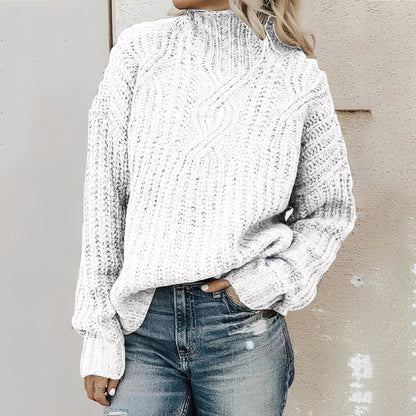 Kendal - Moderní, teplý dámský pletený svetr