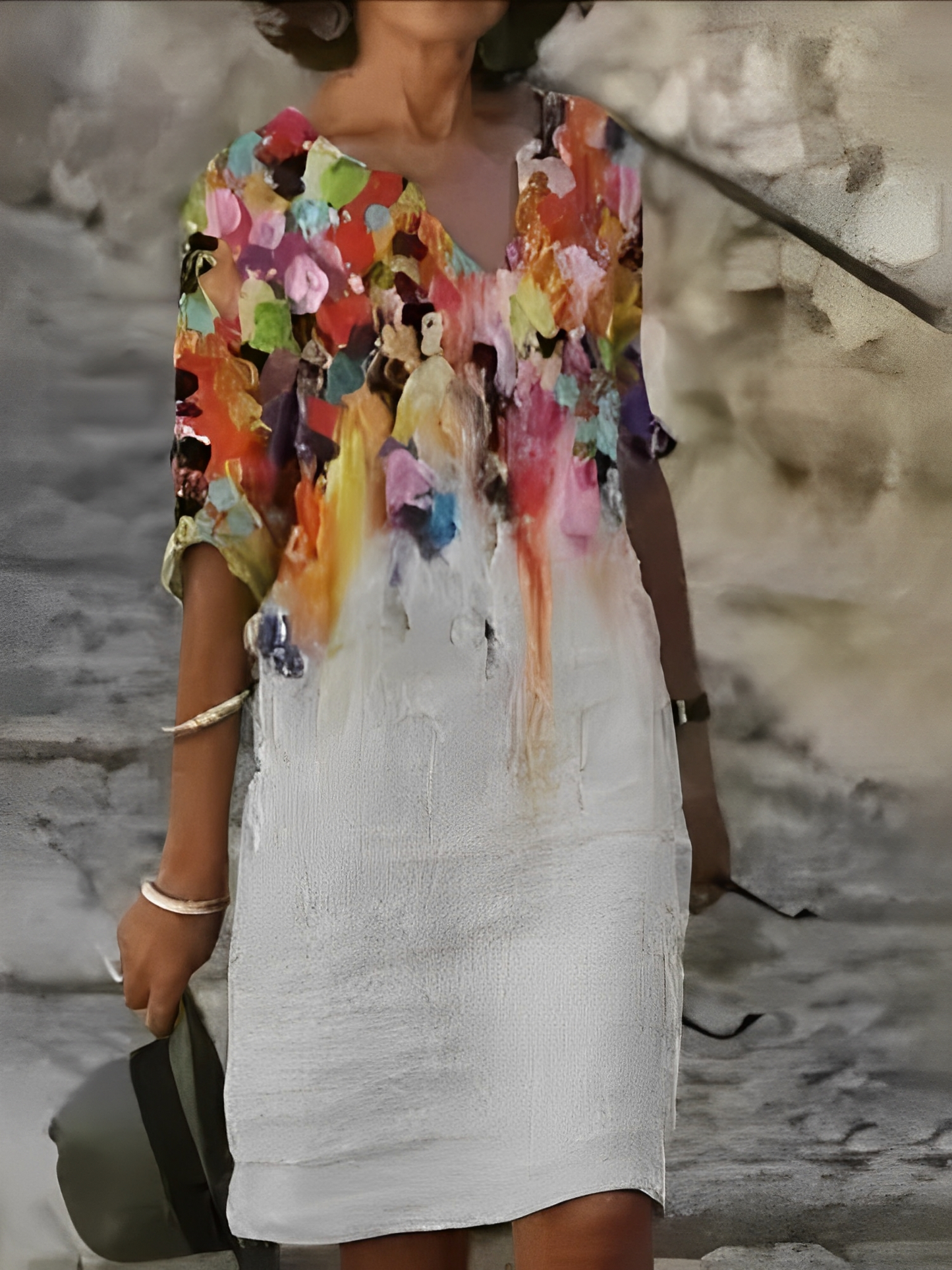 Malia – Mini šaty s grafickým vzorem