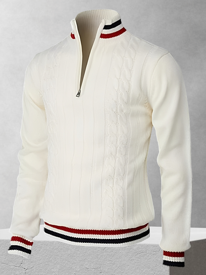 Ralph Polo – Zipper-svetr v italském stylu