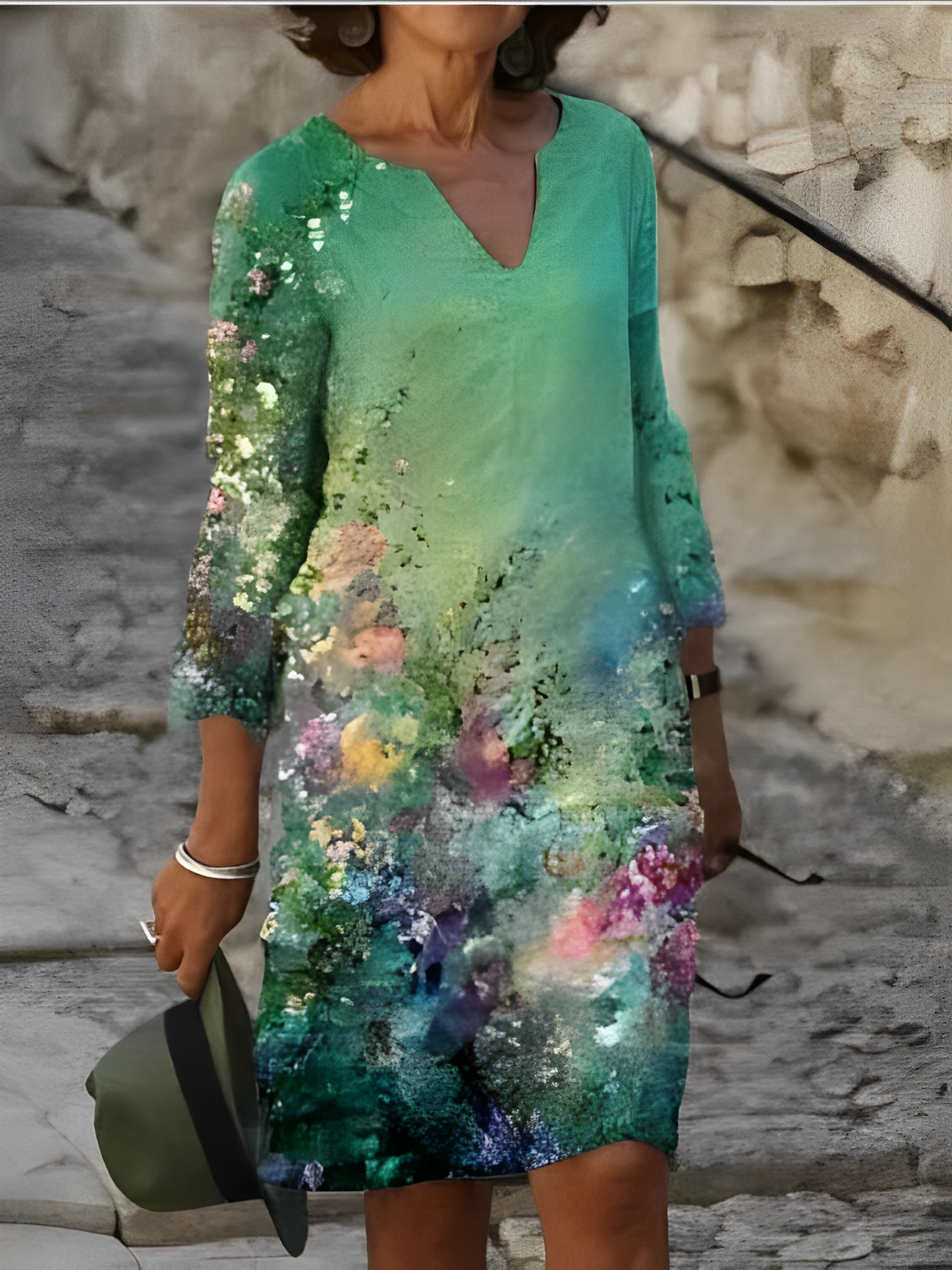 Malia – Mini šaty s grafickým vzorem