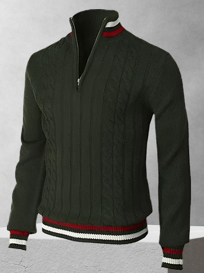 Ralph Polo – Zipper-svetr v italském stylu