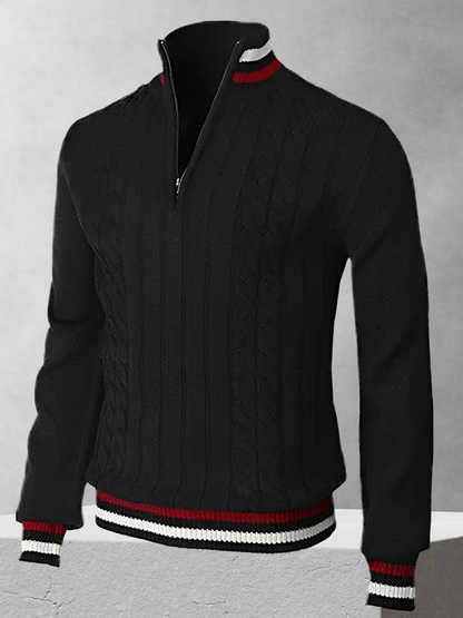 Ralph Polo – Zipper-svetr v italském stylu