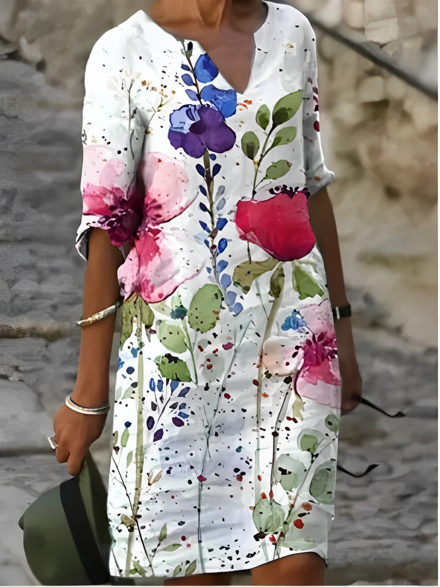 Malia – Mini šaty s grafickým vzorem