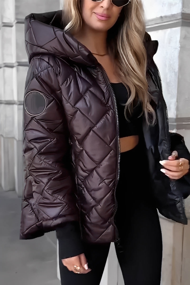 Irene - Estetická, hřejivá dámská mikina s kapucí a zipem