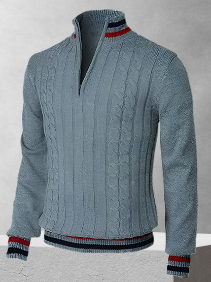 Ralph Polo – Zipper-svetr v italském stylu