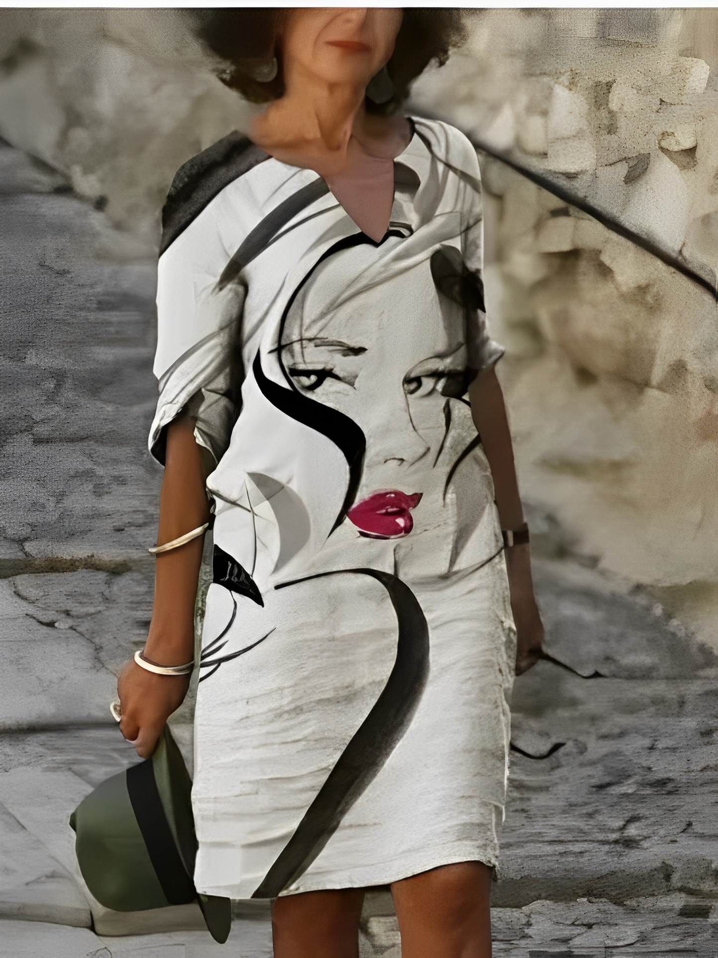 Malia – Mini šaty s grafickým vzorem