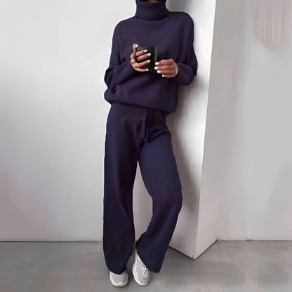 Kimberlee - Jednoduchý set s vysokým límcem pro ženy