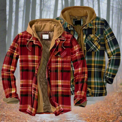 Ormond – Kostkovaná zimní bunda s kapucí